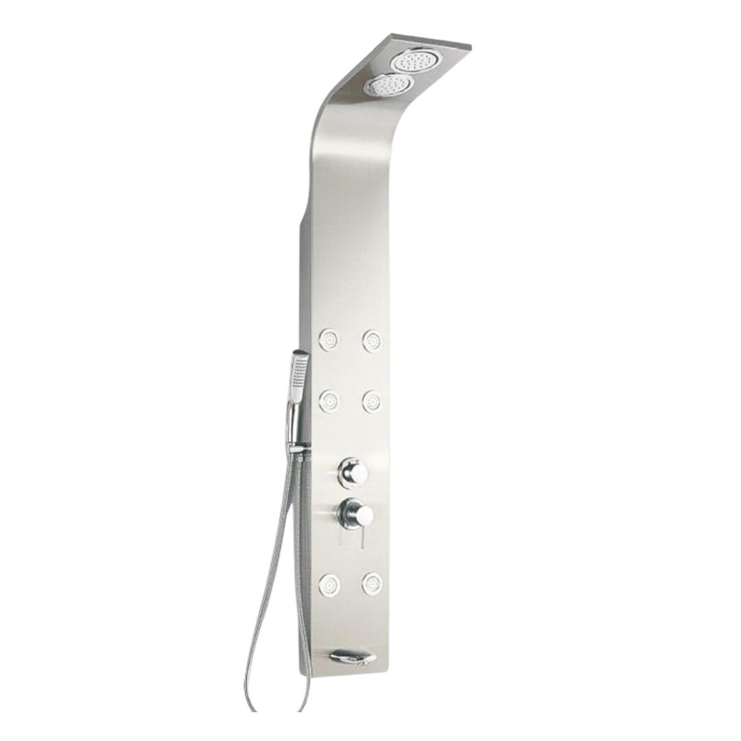 SHOWER PANEL CURV - 1400X200M MATT CHROME