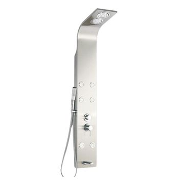 SHOWER PANEL CURV - 1400X200M MATT CHROME