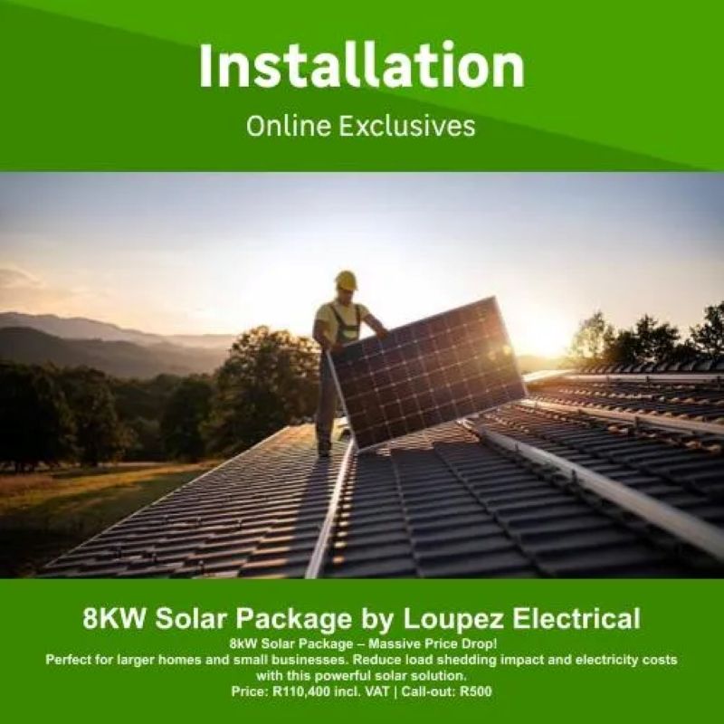 8KW Solar Package by Loupez Electrical