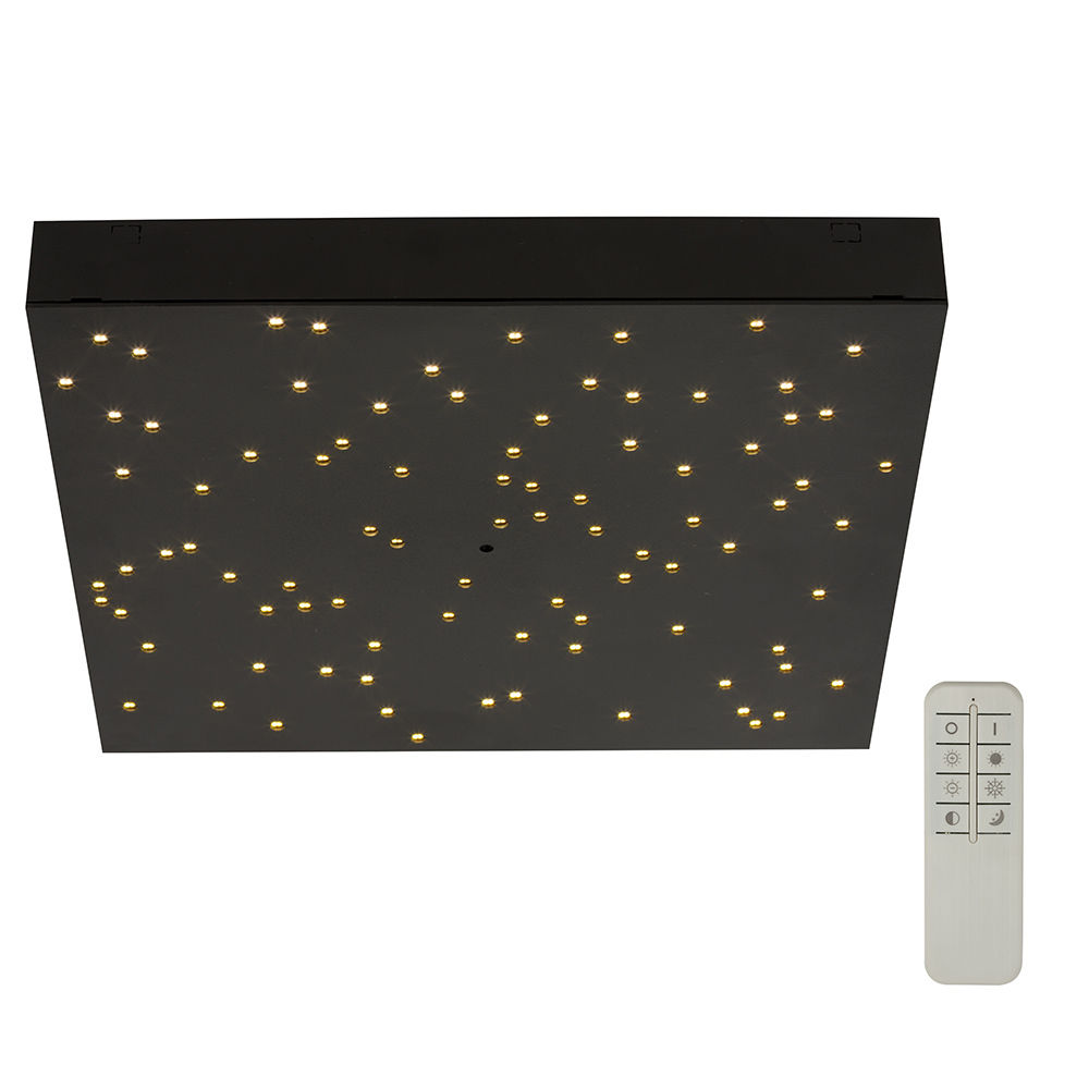 Eurolux - Starry - Ceiling Light - LED - 8w - Black - 3000-4000K - Dimmable