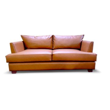 Alexander II Seater Couch – Super Leather – Winsor Tan