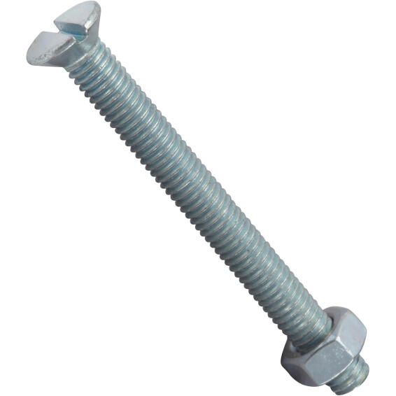 Bolt and nut countersunk head stainless steel 6.0x60mm 6pc standers