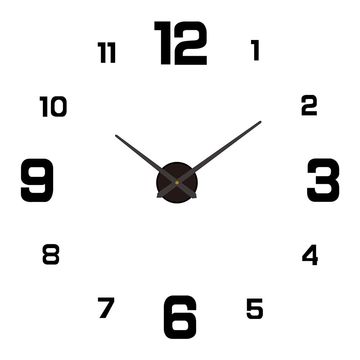 3D DIY Wall Clock Silent Quartz Luminous