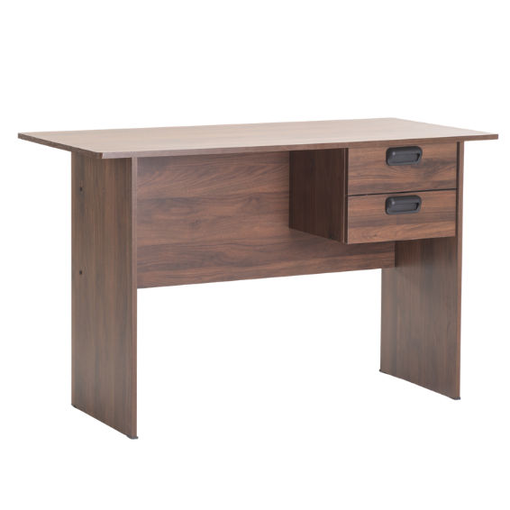 120 2 DRAWER DESK - Walnut