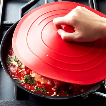Silicone Pot Cover Spill Stopper Lid - M