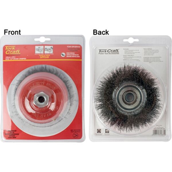Wire Cup Brush Crimped Plain 125Mmxm14 Blister