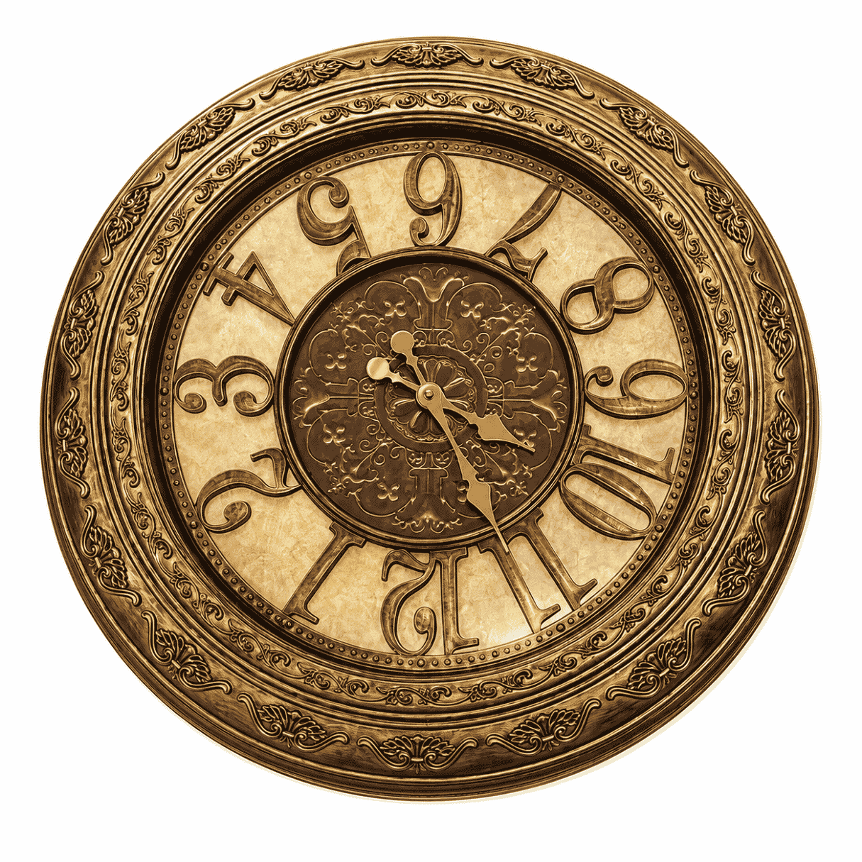 Vintage Antique Style Decorative Wall Clock – Bronze Finish
