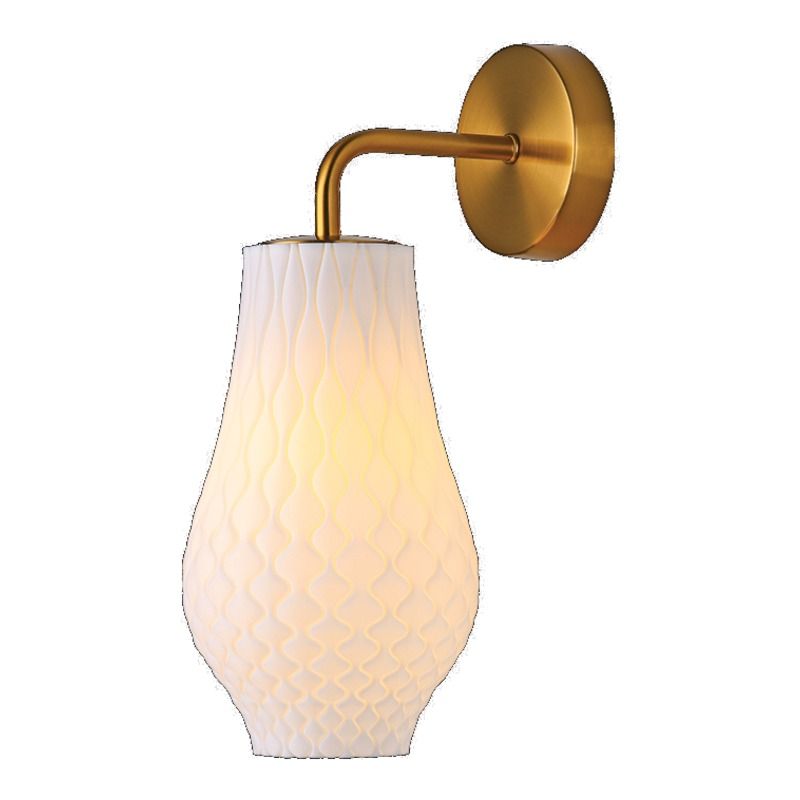 230v 4W LED E27 Bluebell 3D Printed Recycled Wall Light