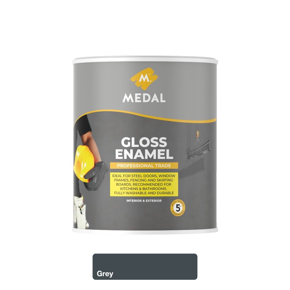 Medal Prof Trade Gloss Enamel Grey 1L