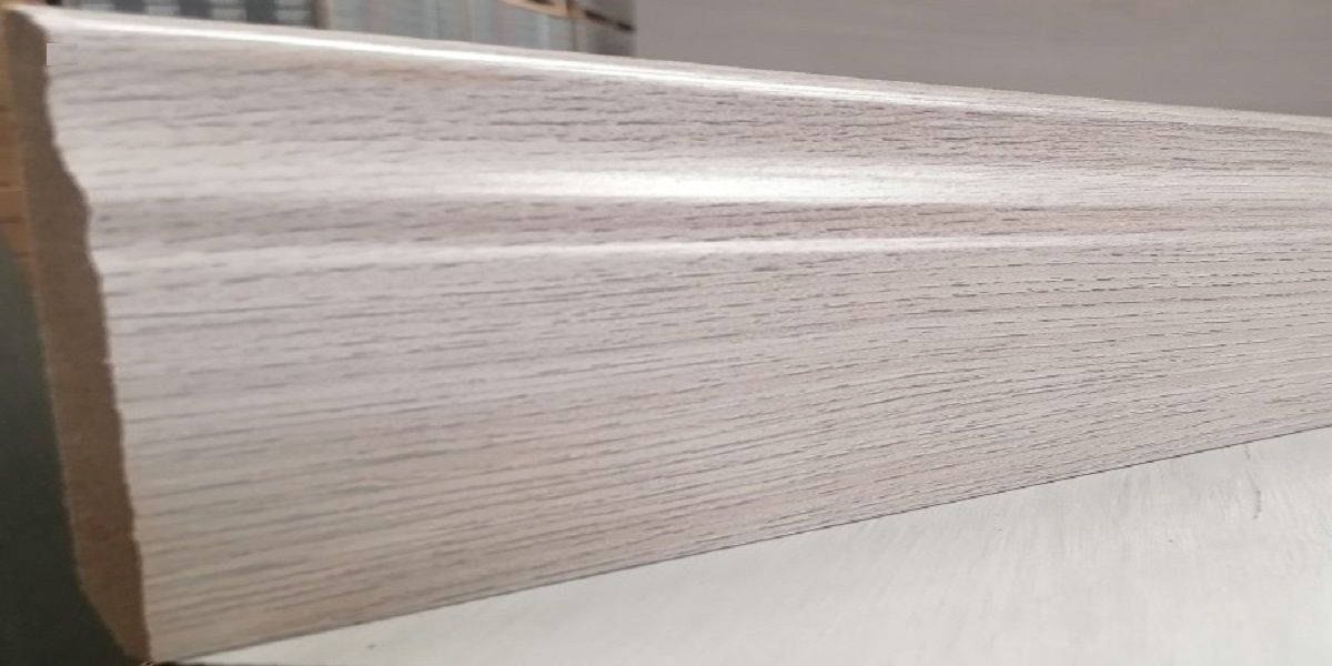 Skirting Welsh Oak MDF Gloss Finnish 100mm x 14mm x 2400mm