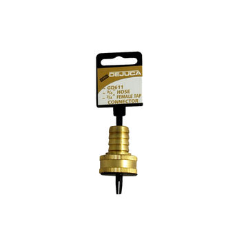 Dejuca - Brass Hose Tap Connector - 20mm x 20mm - 2 Pack
