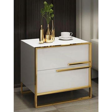 KC FURN-Rosalynn Pedestal with 2 Drawers(white)
