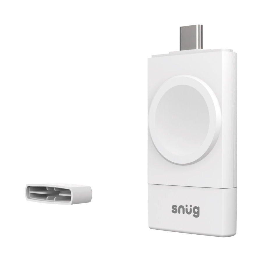Snug Wireless Watch Charging Dongle-White