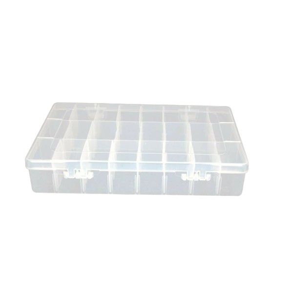 24 Transparent Grid Storage Box With Removable Dividers- JG20375663