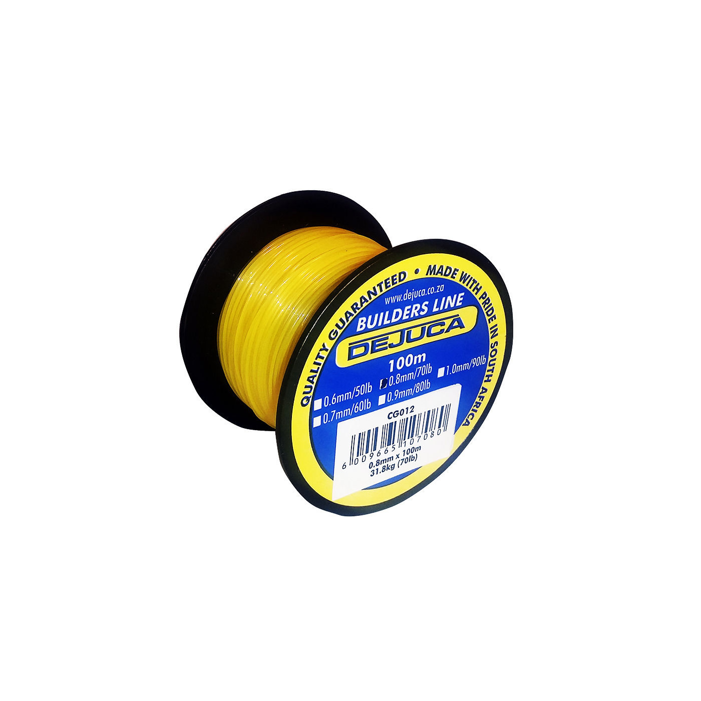 Dejuca - Builders Line - 70lb - 0.8mm X 100m - 31.8kg - 8 Pack