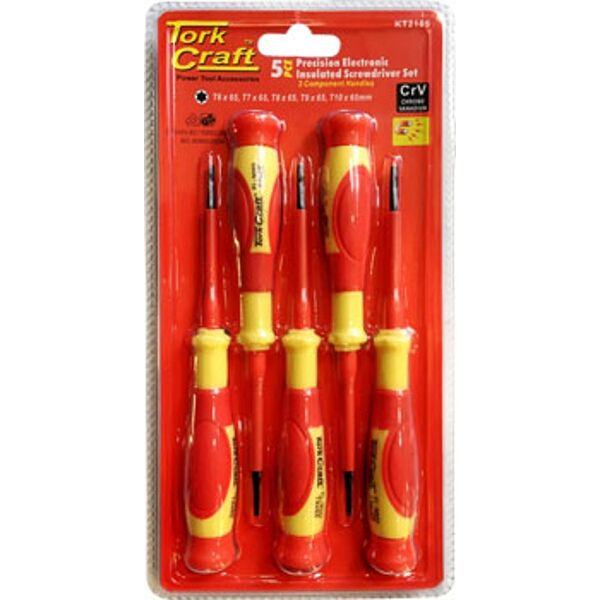 5Pc Precision Electronic Insulated Screwdriver Set