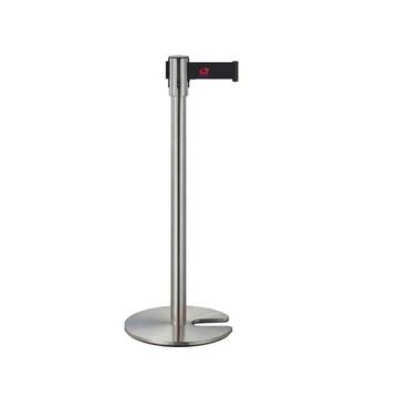 Retractable queue barrier with blue belt BY WOODLY
