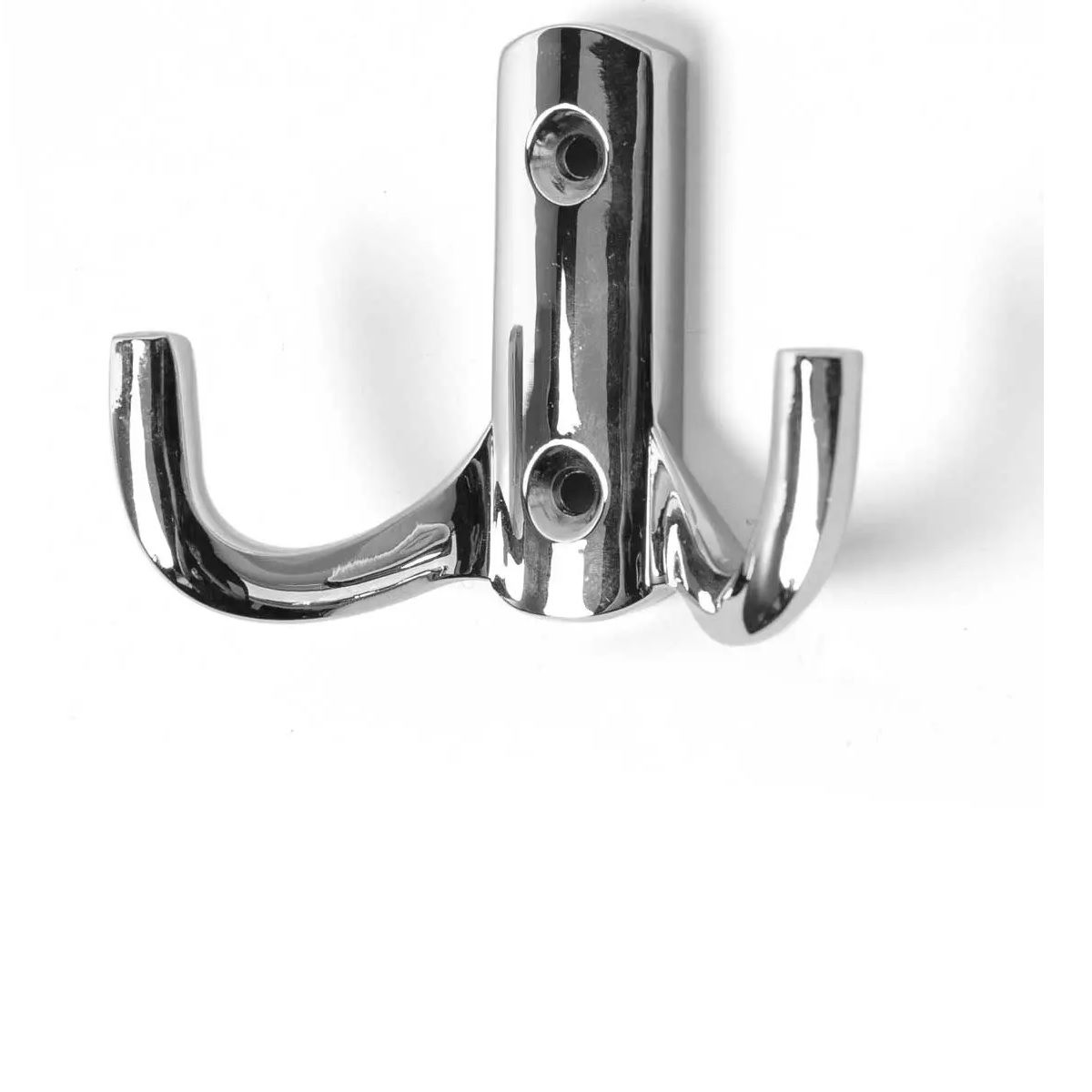 Double Coat Hook, Chrome Plated (4 pack) BY WOODLY