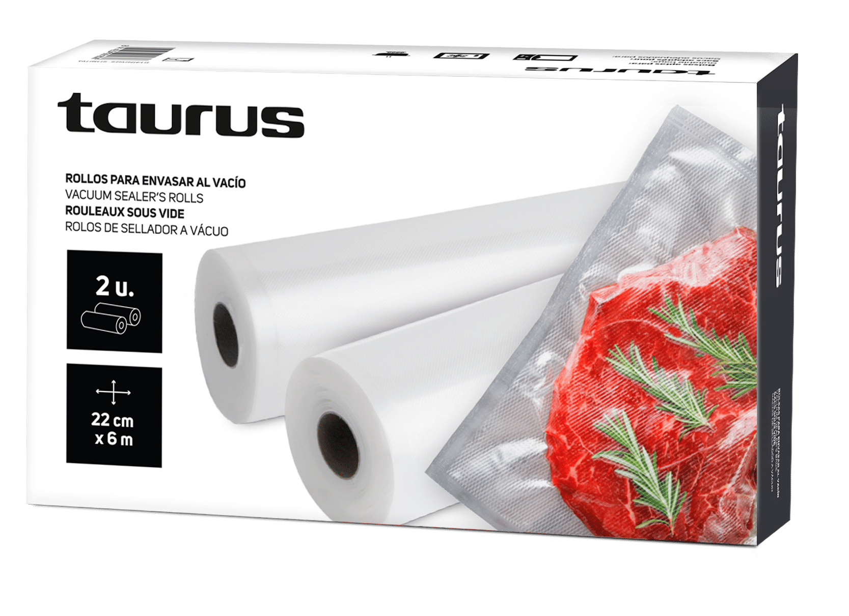 Taurus Vacuum Sealer Bags Plastic 22X600cm 