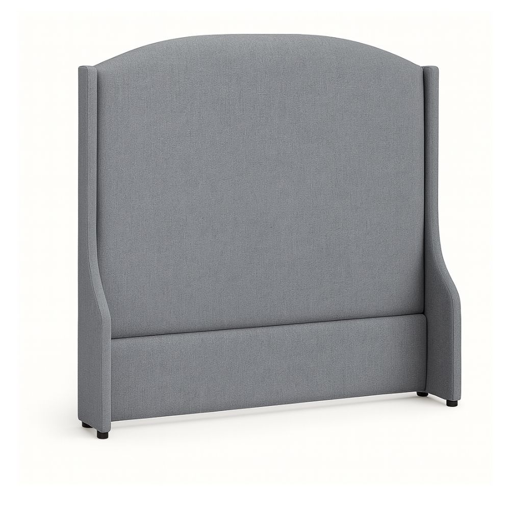 Cambri Wingback Headboard Double Greyscale