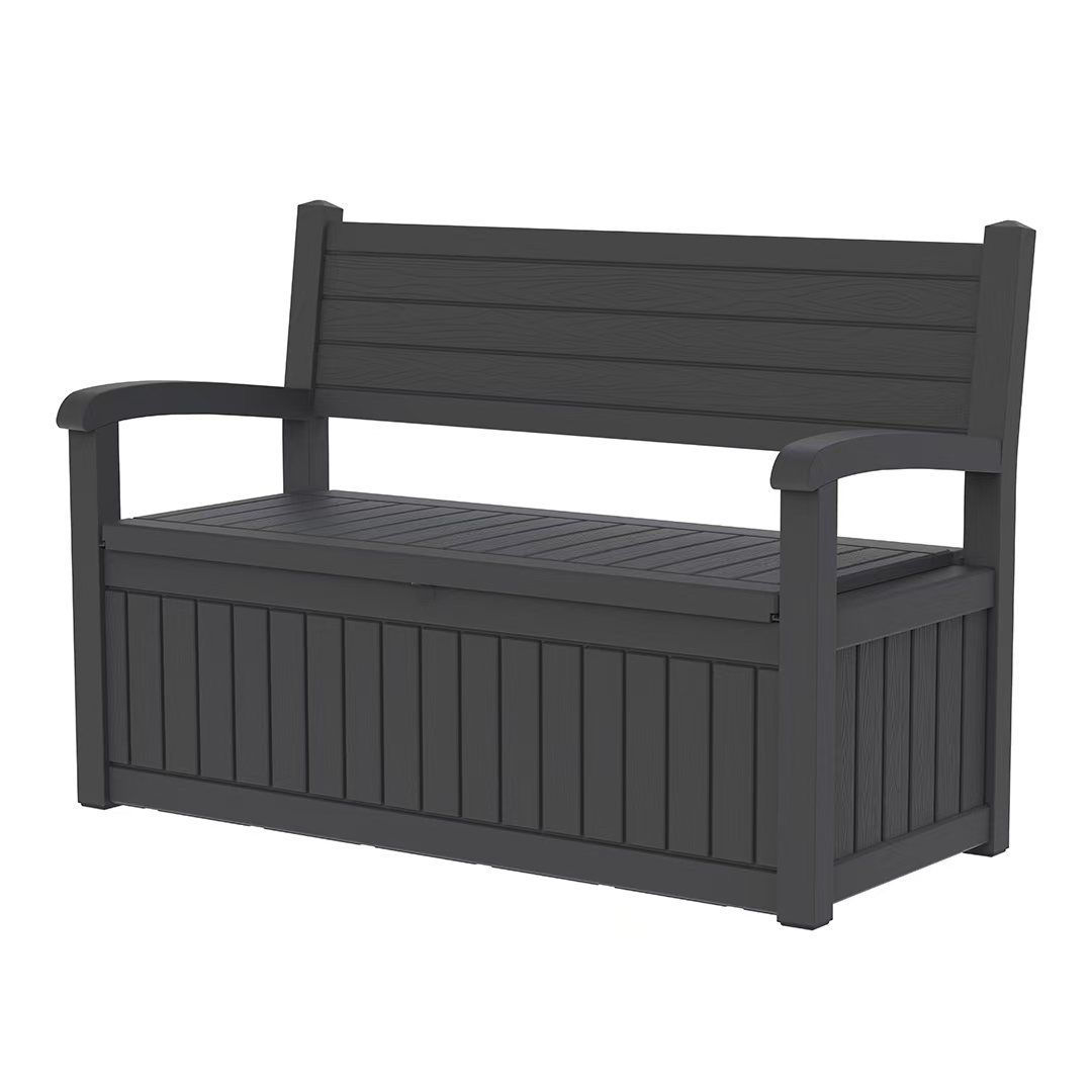 Homepola Outdoor 212L Storage Bench and Storage Patio Box and Seat