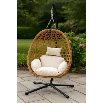IG Furn- Foldable Hanging Chair Brown