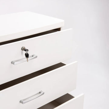 TITAN 5 Drawer Chest – White Modern Bedroom Storage Cabinet