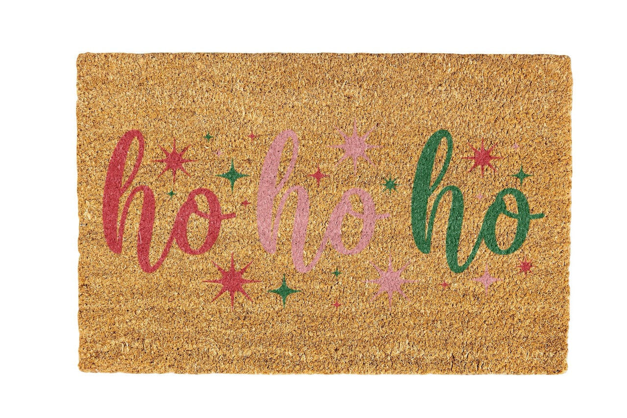 Ho Ho Ho Coir Doormat Design 700 x 400 mm