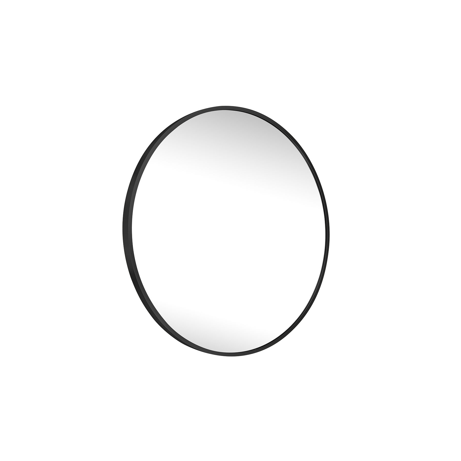 Paramount Mirrors & Prints - Round Aluminium 700 Mirror - Black