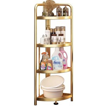 4 Tier Folding Corner Shelf With Triangle Storage Rack
