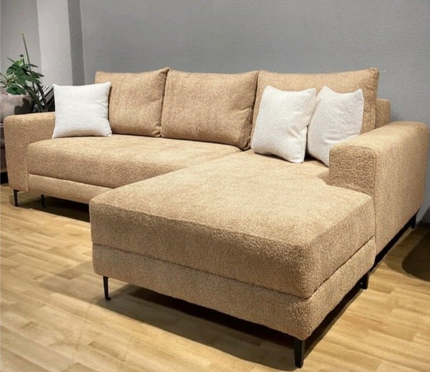 Aurora Corner Sofa Beige Left Sided