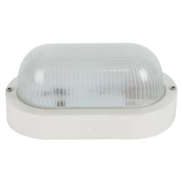 230VAC 9W White LED Plastic Bulkhead 6000K 250x120mm IP54