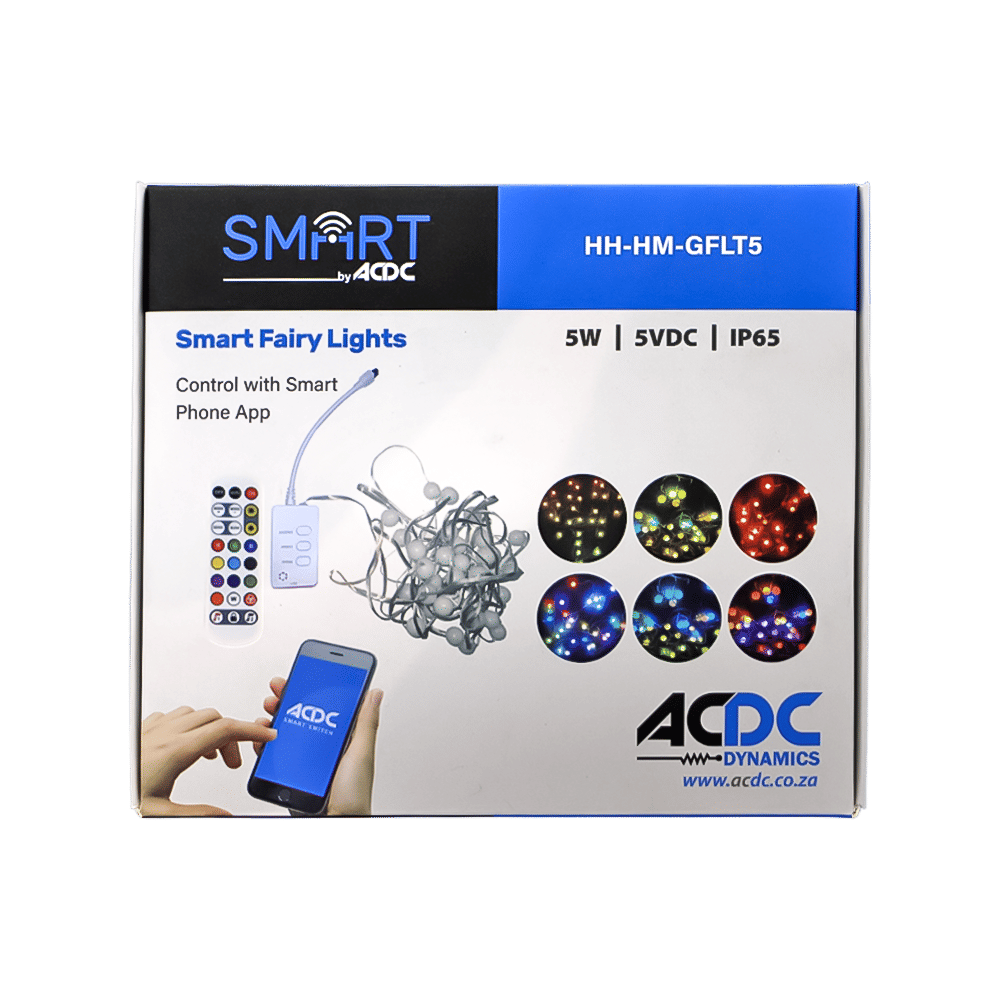 SMART WIFI RGB GLOBE FAIRY LIGHT KIT 5M C/W CONT. & PSU IP65