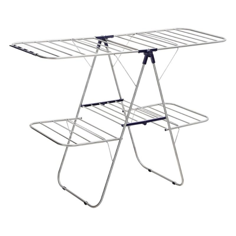 Songmics 2-Tier Freestanding Clothes Drying Laundry Rack