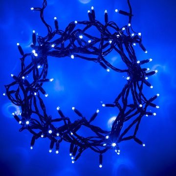 10M Blue LED Inter-Connecting Black Cable Fairy Light - ZYF-D191