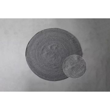Lakota Round Patio Rug Medium – Graphite