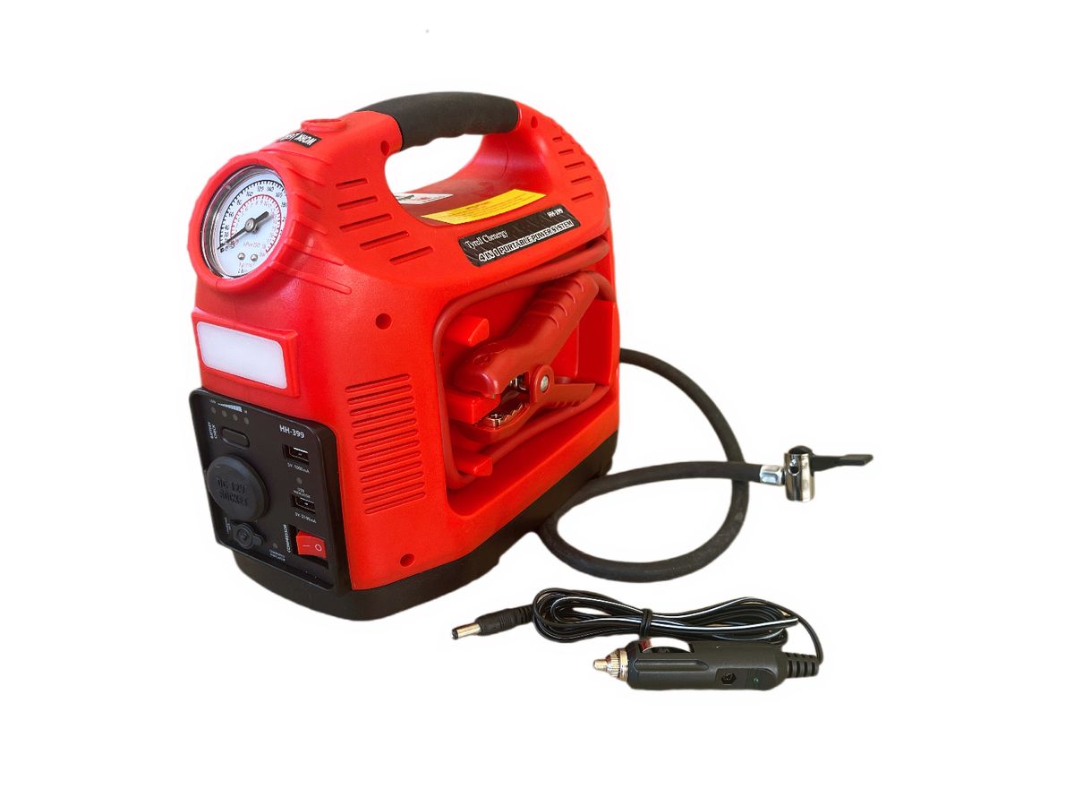 Rechargeable 450Amp Portable Emergency Power with Air Compressor
