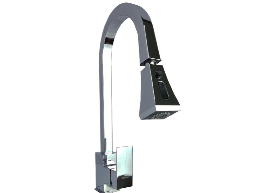Devario Méline Kitchen Tap With Pull Out Top - Silver