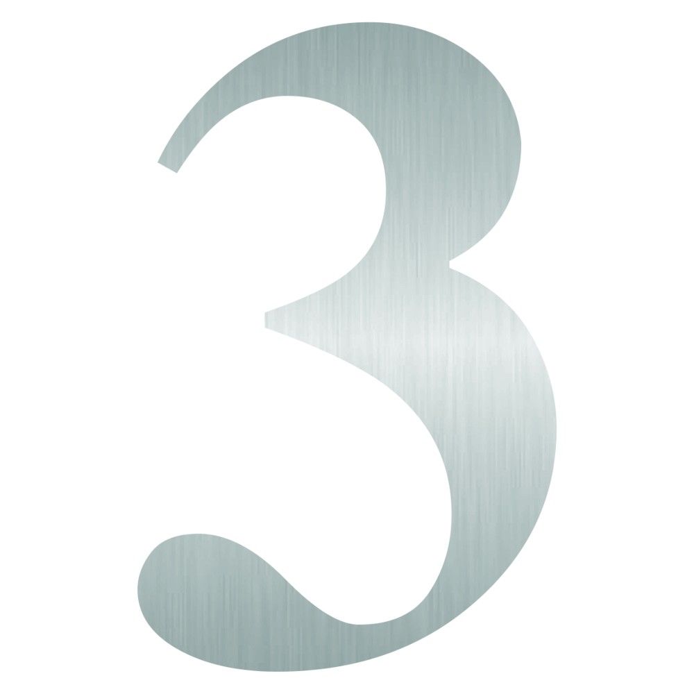 175mm Stainless Steel Numbers 3