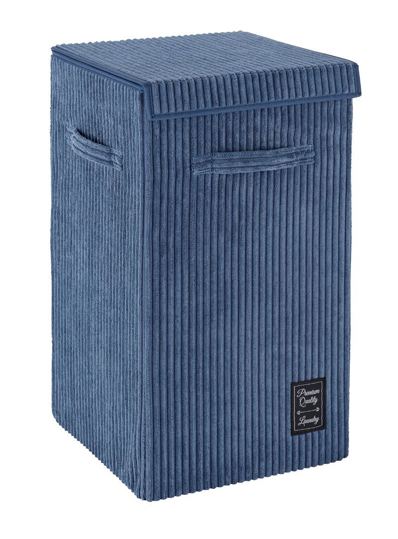 WENKO - 63L LAUNDRY BASKET - CORA RANGE - BLUE