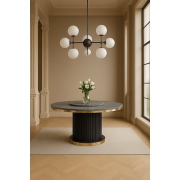 EFURN- Victoria Dining Table Black