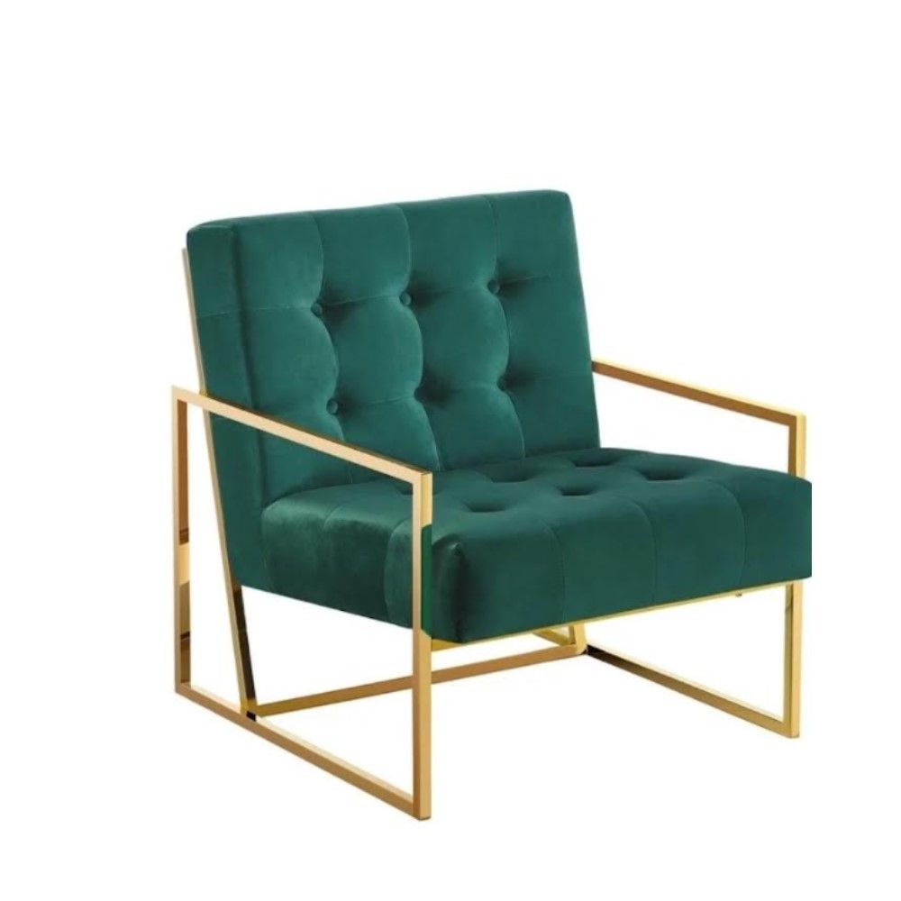 Asher velvet occasional chair- Green