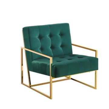Asher velvet occasional chair- Green