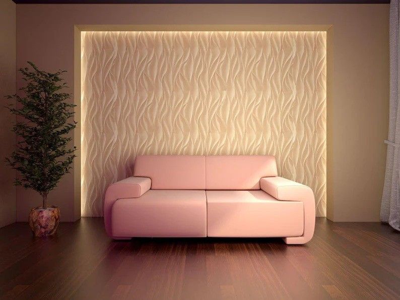 Flames 3D Wall Panel 500x500x25mm Set of 4