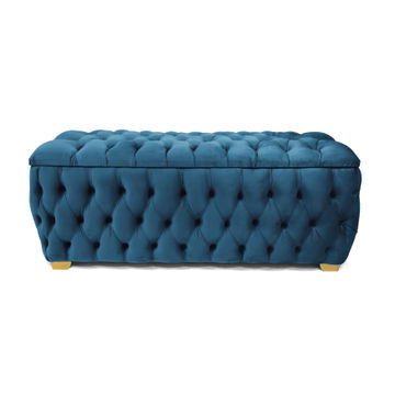 Ava Large Storage Box - Blue
