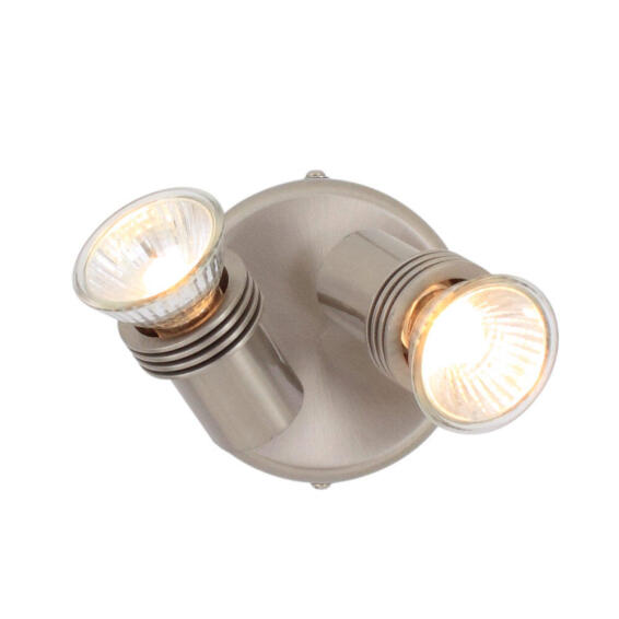 spotlight 2lt 100mm satin chrome