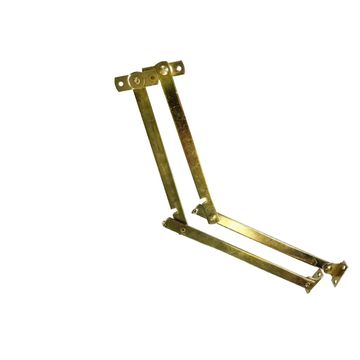 Folding Stay, Brass Plated, 152mm, 2 Pieces BY WOODLY