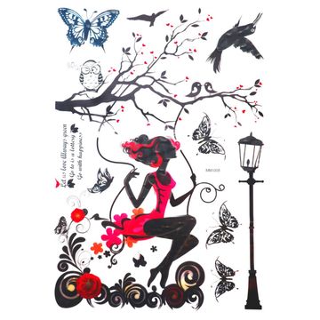 5D Wall Art Love and a Lady Sticker Sheet