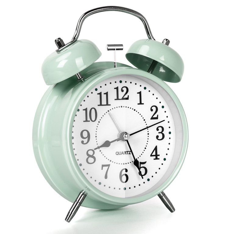 Muett Twin Bell Mint Alarm Clock