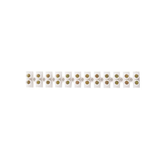 Terminal Block 1 Screw Cable Connector 4mm White